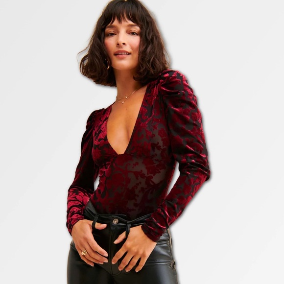 Free People Magic Hour Bodysuit Midnight Combo - Picture 2 of 9